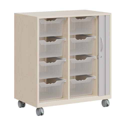 Ergo Tray Sideboard Serie CSRF 2 mit Rollotür Ergo Tray Sideboard 2-reihig mit Rolladentüren, mit hohen oder flachen Ergo Tray Boxen