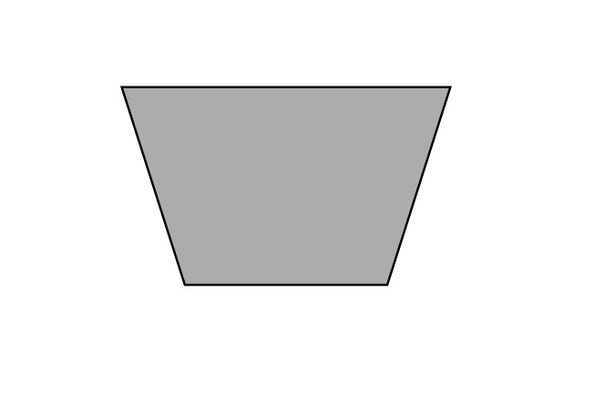 Project Hocker Tetris - Trapez (Breite 58,5 cm/Tiefe 35 cm)