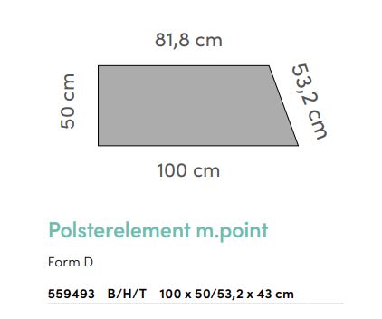 Project Polsterelement m.point - Form D