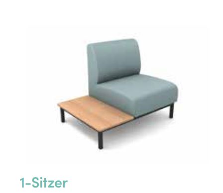 Project moduleOne Sofa 1er - mit Ablage links