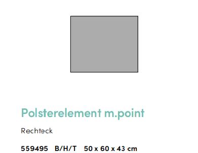Project Polsterelement m.point - Rechteck