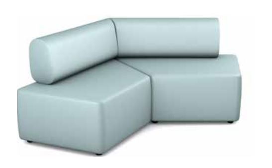 Project SOFA MODUL 60°, lange Lehne links