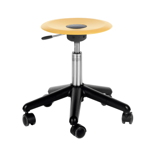 Genito UFO Hocker mit Gaslift, fahrbar, Sitzteller Polycarbonat (PC)