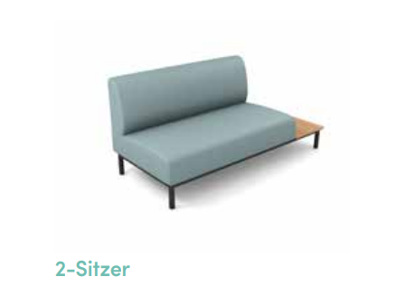 Project moduleOne Sofa 2er - mit Ablage rechts