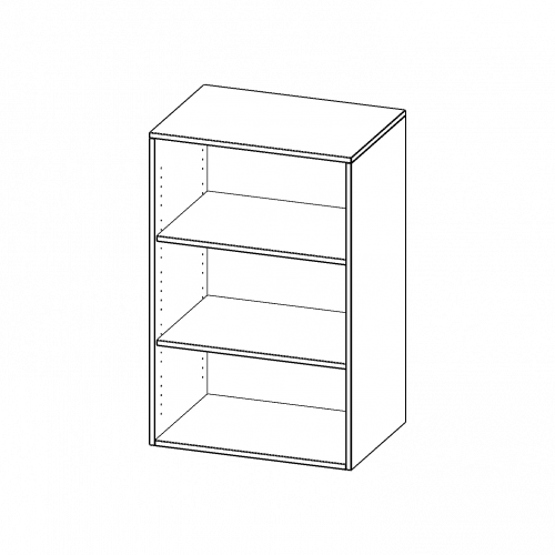 Aufsatzregal für ErgoTray Serie, 3 Ordnerhöhen - Serie evo180 Gesamthöhe 108 cm, Breite 36,1 cm