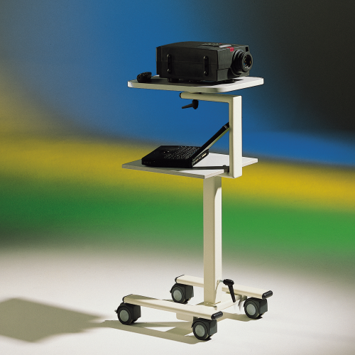LCD-Projektorwagen höhenverstellbar mit Elektroanschluss B/H/T: 48x104-141x47 cm