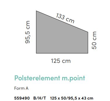 Project Polsterelement m.point - Form A