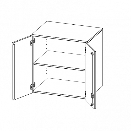 Aufsatzschrank für ErgoTray Serie, 2 Ordnerhöhen - Serie evo180