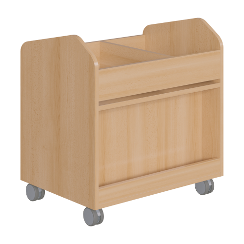 Bastelwagen "Kreativbasti 3", fahrbarer Kreativwagen B/H/T: 70,5x74,3x50cm, Bastelwagen  mit 2 Fächern und 4 Ergo Tray Boxen C2