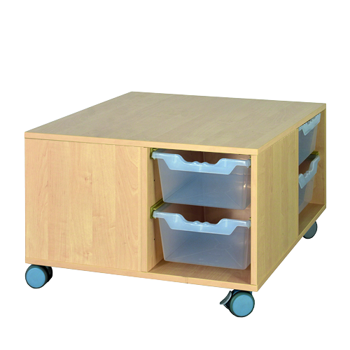 Bau- und Spielinsel ohne Aufkantung B/T: 75x75 cm, Bau- und Spielinsel für Kinder