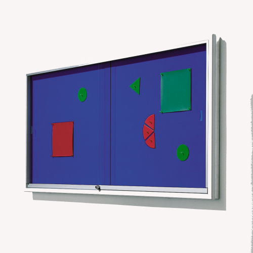 Informationsvitrine V9 mit Klettenstoffrückwand B/H/T: wählbar, 93x8 cm