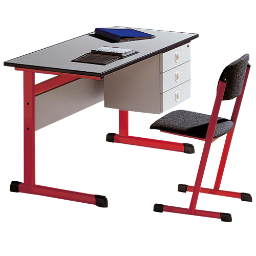 Lehrertisch Serie "TL" B/H/T: 130x76x65 cm, Melaminplatte mit ABS-Kante