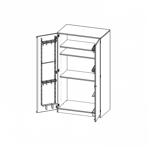 Musikschrank, 5 Ordnerhöhen - Serie evo180