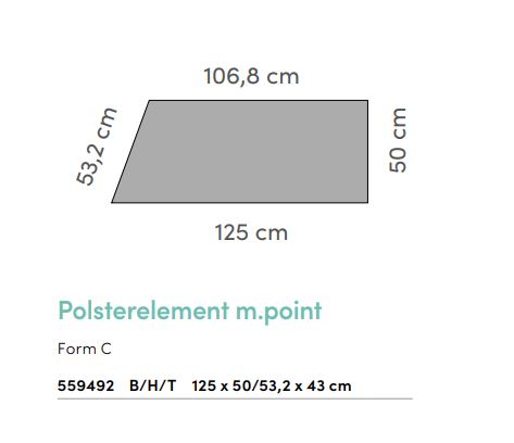 Project Polsterelement m.point - Form C