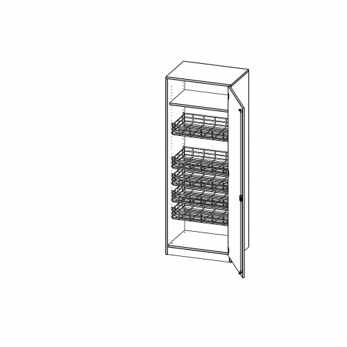 Sportschrank, 5 Ordnerhöhen - Serie evo180